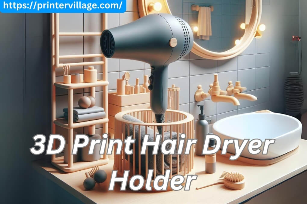 3D Print Hair Dryer Holder