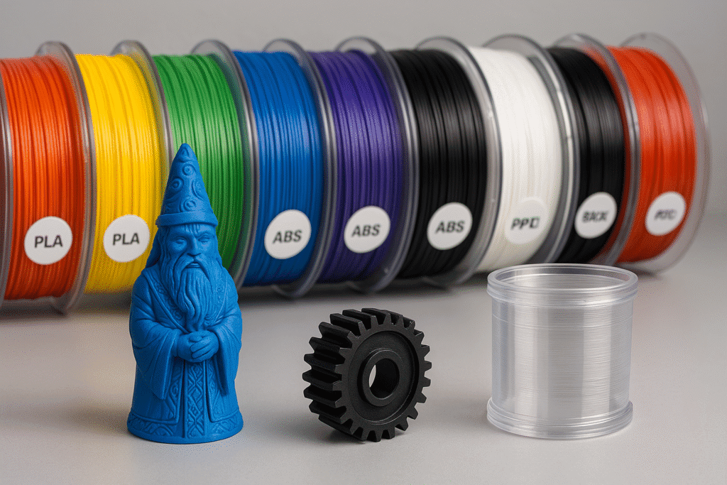 3D Printer Filament Types The Complete Guide (PLA, ABS, PETG)